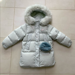 뉴발란스 키즈 여아 미디 다운 패딩 오리털 패딩 130호