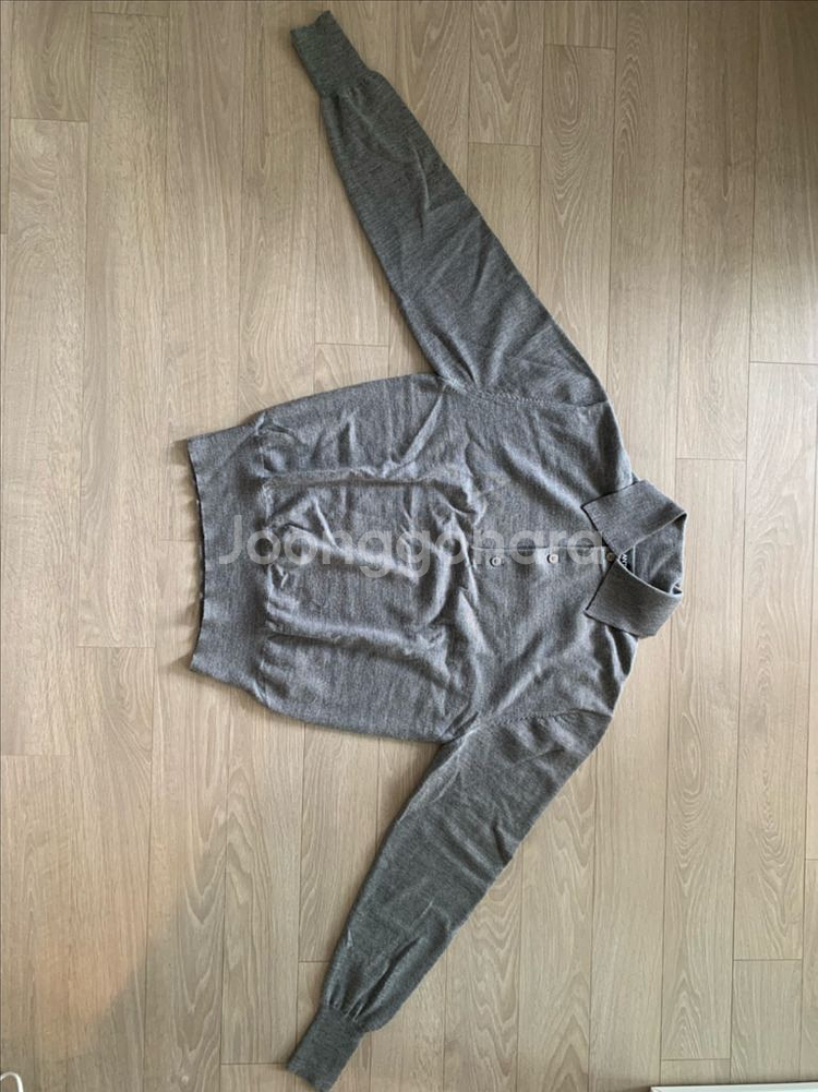 볼란테 VOLANTE 남성 울 카라니트 그레이--3