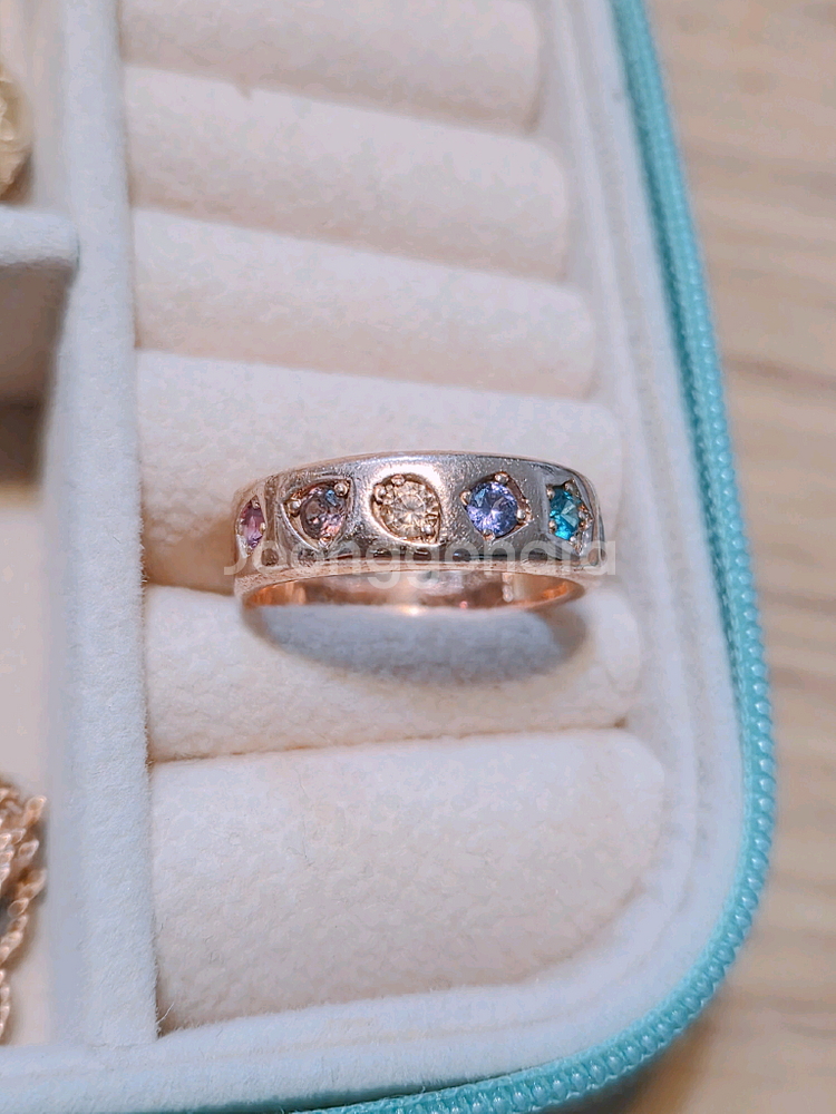 14k유색보석큐빅반지 15호 금값처분--1