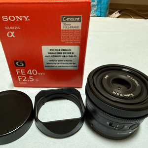 소니 SEL40F25G FE 40mm F2.5 G 렌즈 a7cr a7c2