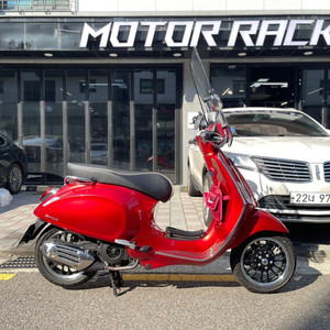 베스파 스프린트125 21년식 1천km 와인레드 무사고 짧은키로수 판매