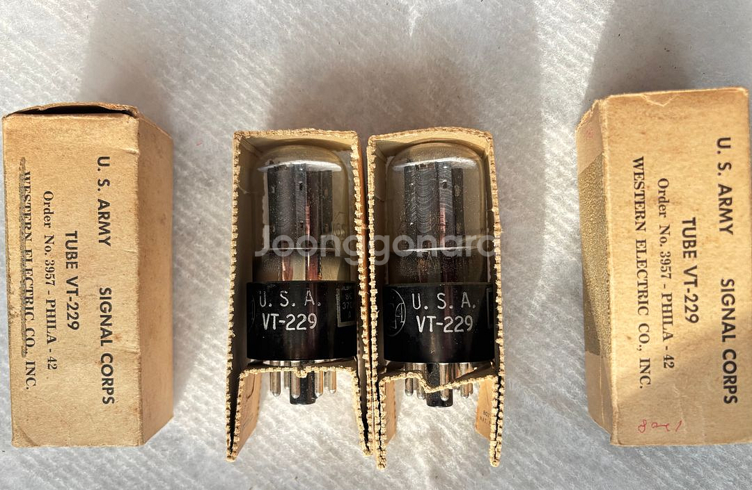RCA/WE. 6SL7gt. 군용 VT-229 NOS NIB 메치페어 판매--1