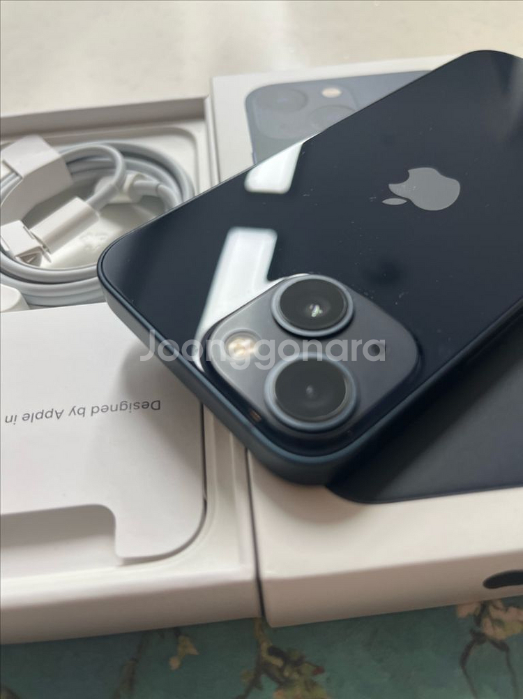 아이폰13미니 128 미드나이트 풀박스 SS급--2