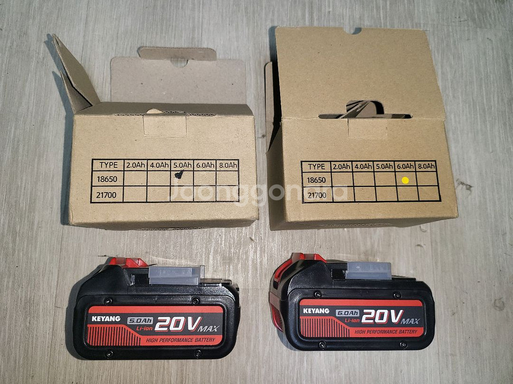 계양 20볼트 6암페아 배터리 미사용품--0