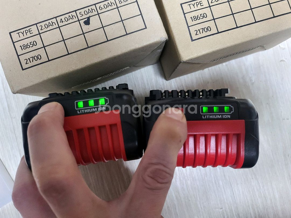 계양 20볼트 6암페아 배터리 미사용품--2