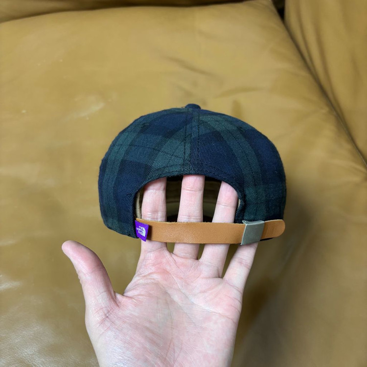 Nanamica 나나미카 노스페이스 퍼플라벨 타탄체크 6패널 볼캡 모자 이미지