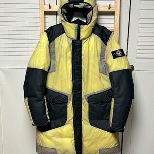 스톤아일랜드 레진 T shell 쉘 아이스자켓 패딩 화이트 와펜