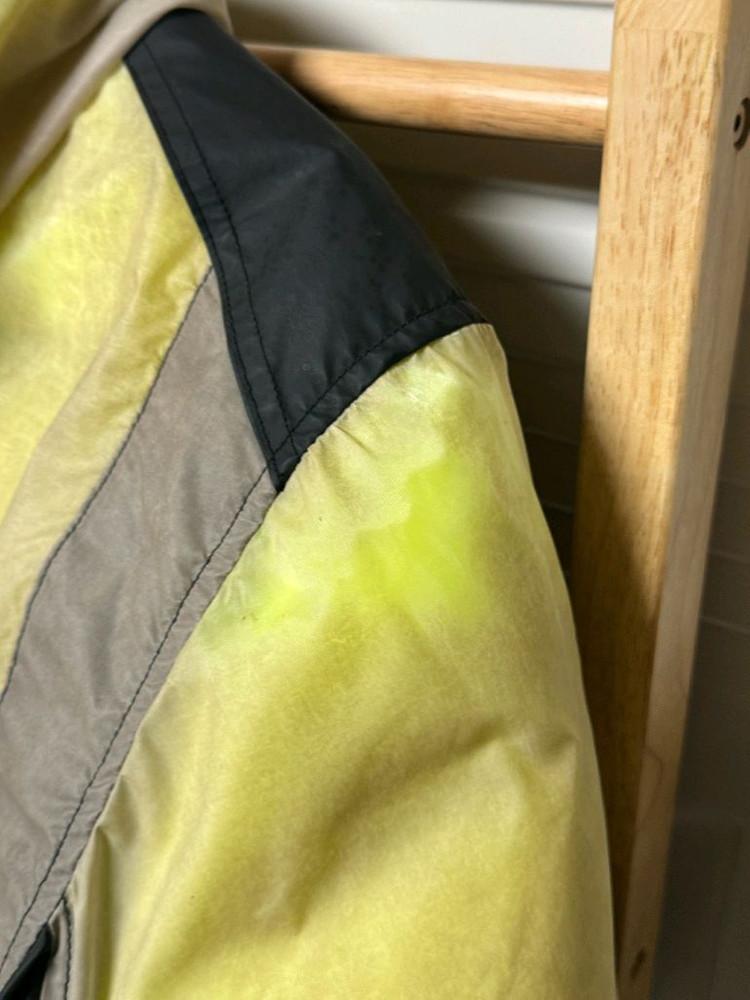 스톤아일랜드 레진 T shell 쉘 아이스자켓 패딩 화이트 와펜--7