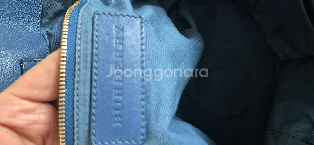 버버리 정품 가죽숄더 토드백--3