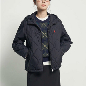 빈폴레이디스 후드 다이아 퀼팅 패딩(새상품)