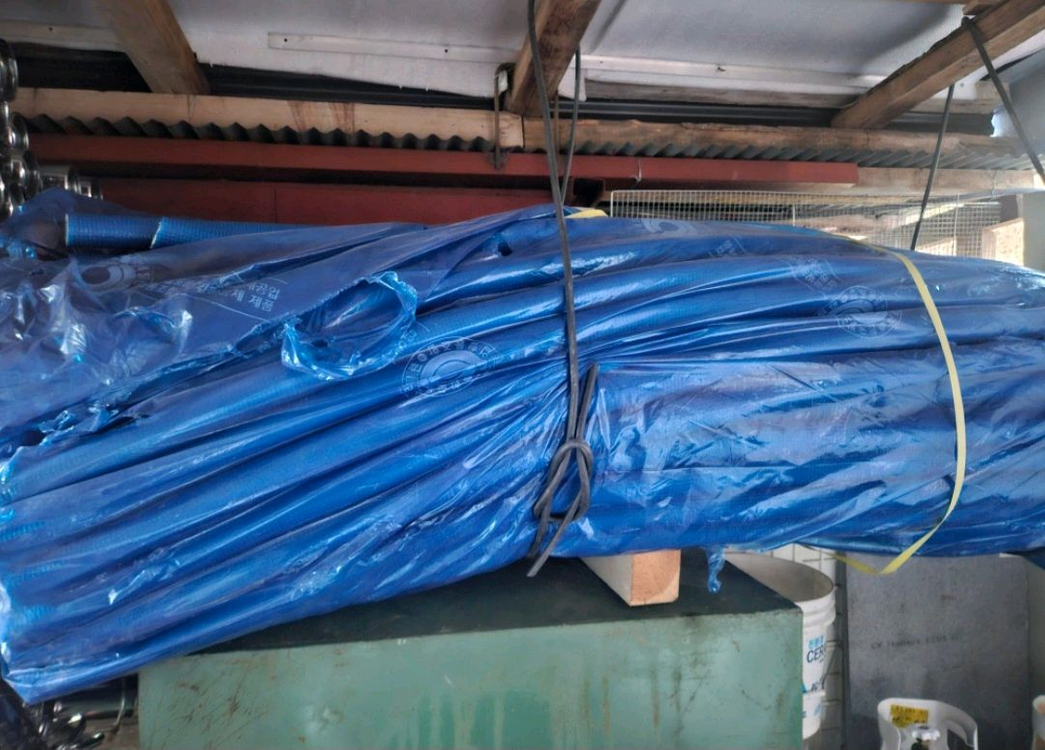 가스보일러 설치자재들(연도(장안), 직관,후렉시블(중원)) 이미지