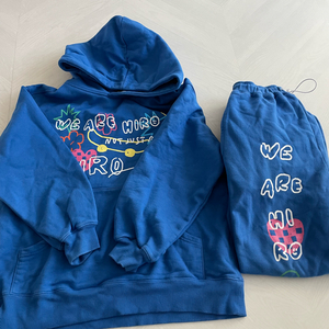 히로 컬러 드로잉 후드 조거팬츠 150