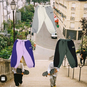 히로 웨이브 로고 조거팬츠 퍼플 160