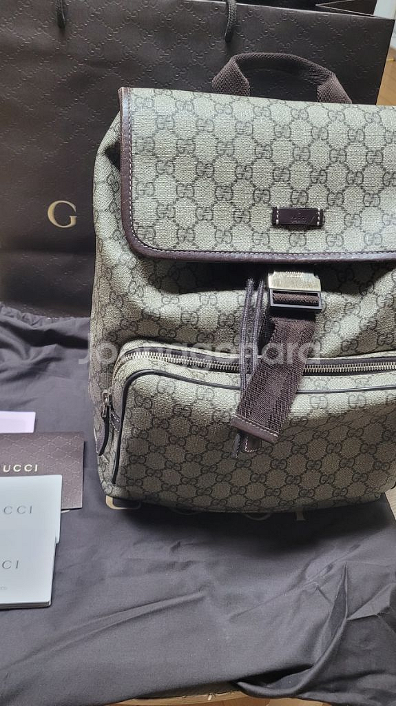 구찌 GG 캔버스 슈프림백팩 246103--0