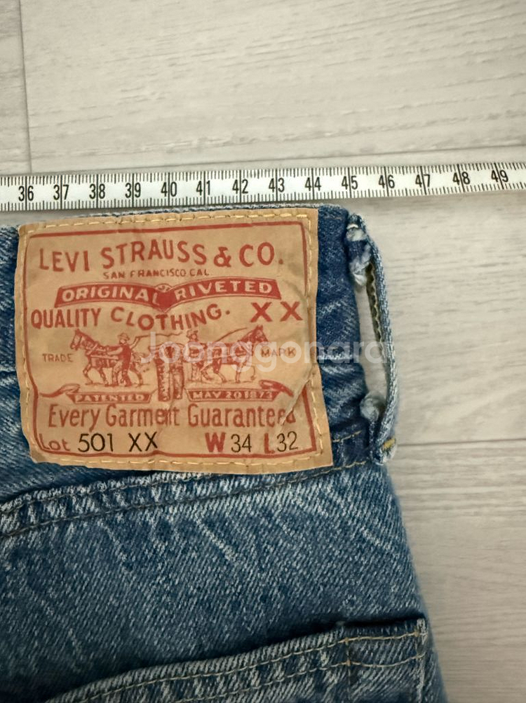 리바이스 LVC 55501 블랙잭 W34 L32--6