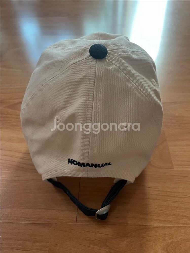 노매뉴얼 볼캡 프리사이즈 베이지 아이보리 다크네이비 모자--1