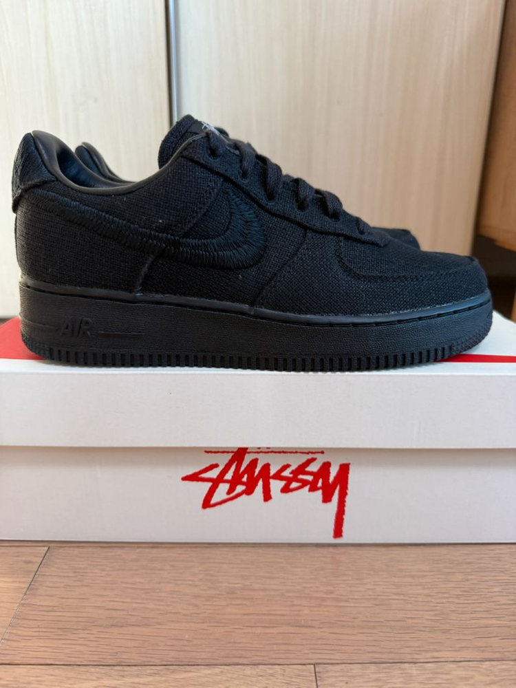 [240] 나이키 x 스투시 나투시 에어포스1 로우 트리플블랙 이미지
