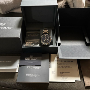 태그호이어 까레라 호이어02 크로노그래프 42mm 청판