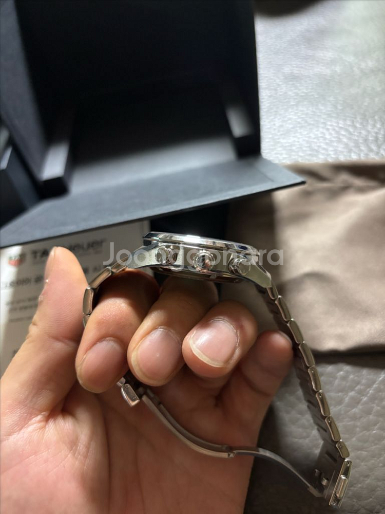 태그호이어 까레라 호이어02 크로노그래프 42mm 청판--3