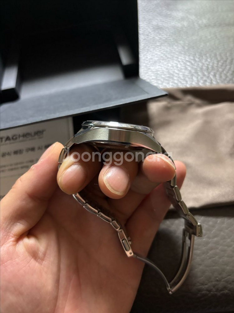 태그호이어 까레라 호이어02 크로노그래프 42mm 청판--4