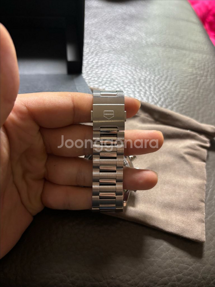 태그호이어 까레라 호이어02 크로노그래프 42mm 청판--5