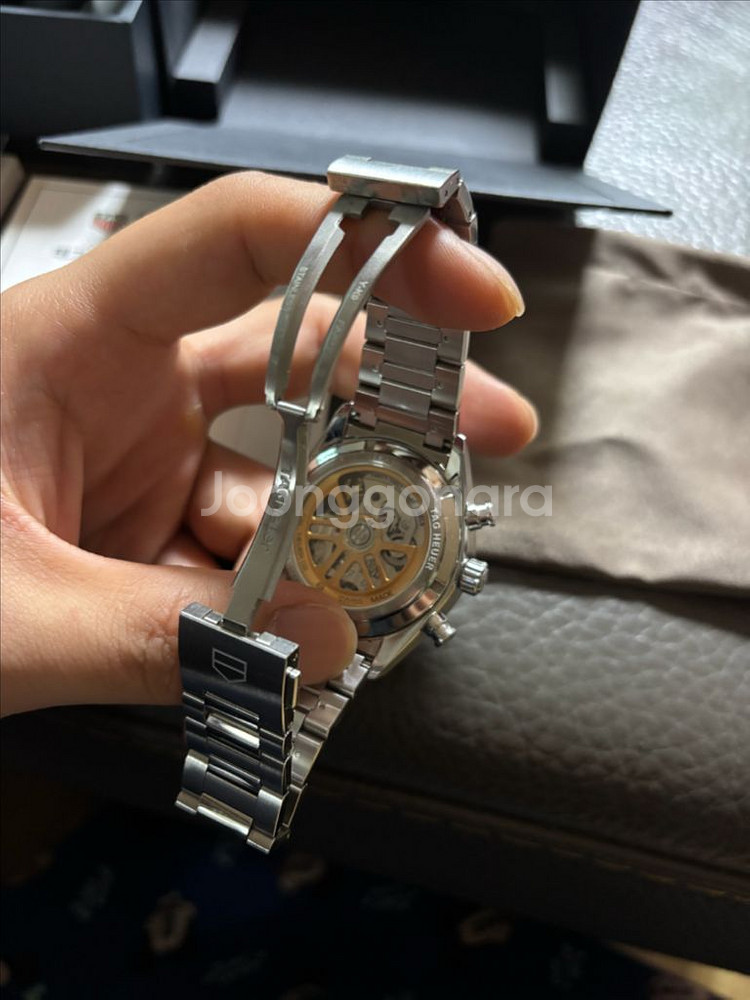 태그호이어 까레라 호이어02 크로노그래프 42mm 청판--7