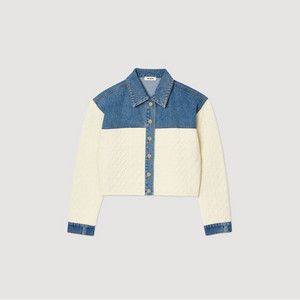 산드로 SANDRO 데님 가디건 니트 자켓 (새상품)