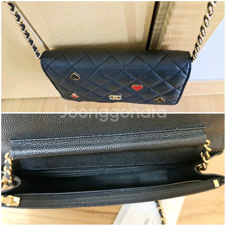 샤넬 클래식 캐비어 WOC 코코 카지노(시즌 하트) 내--5