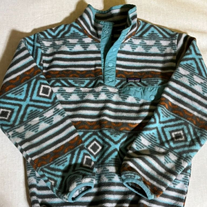 파타고니아 키즈 신칠라 m 10 아즈텍 플리스 후리스 아노락