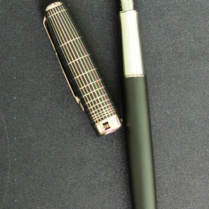 파카 뉴소네트 치즐 매트 블랙 18K 만년필