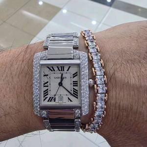 까르띠에 탱크 금통 다이아 시계 정품