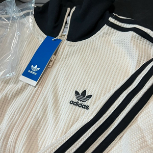 S) 아디다스 와플 집업 베켄바우어 화이트 이미지