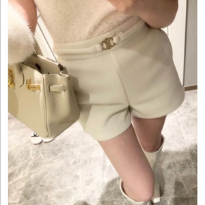 모직 숏팬츠(벨트세트)