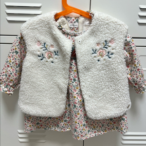 밍크뮤원피스 조끼