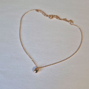 14K 티르리르 물방울 블루 다이아 목걸이 금목걸이 로즈골드