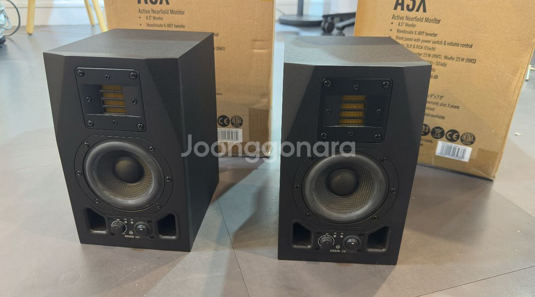 아담 A3X 스피커 1조 음향 모니터링 음반제작--0