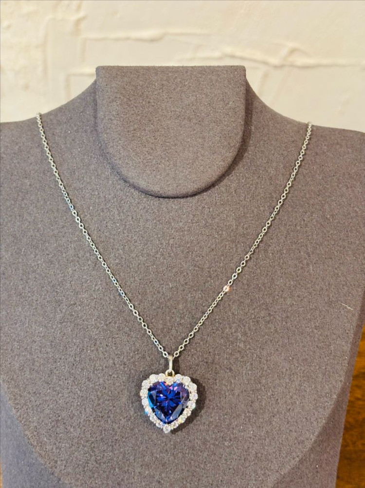 925실버 빈티지 하트 펜던트 목걸이 1--8