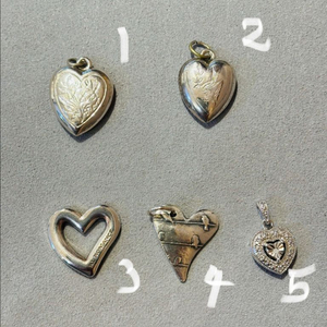 925실버 빈티지 하트 펜던트 목걸이 2