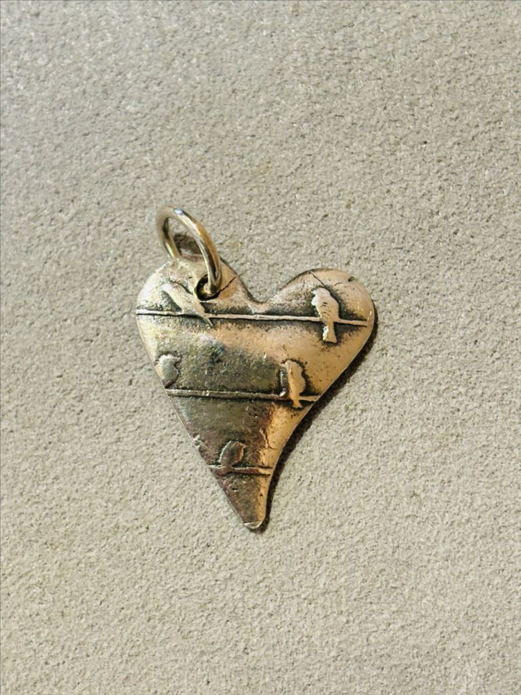 925실버 빈티지 하트 펜던트 목걸이 2--3