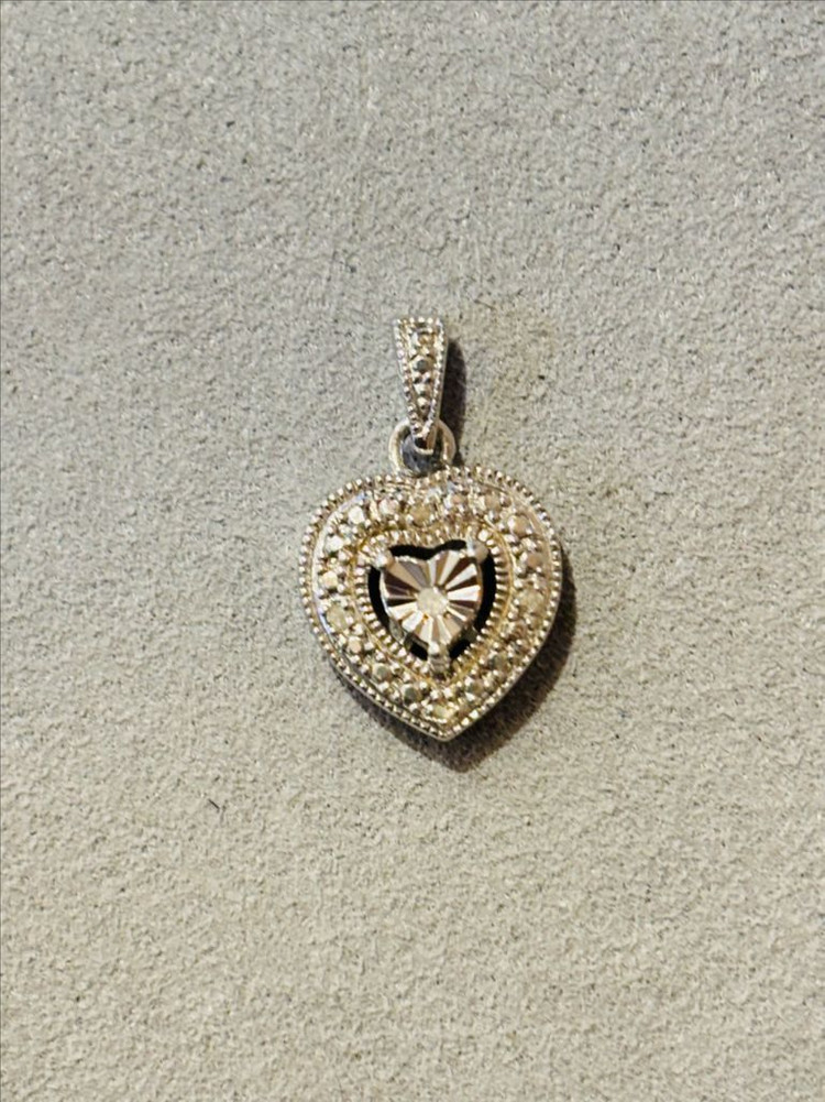 925실버 빈티지 하트 펜던트 목걸이 2--4