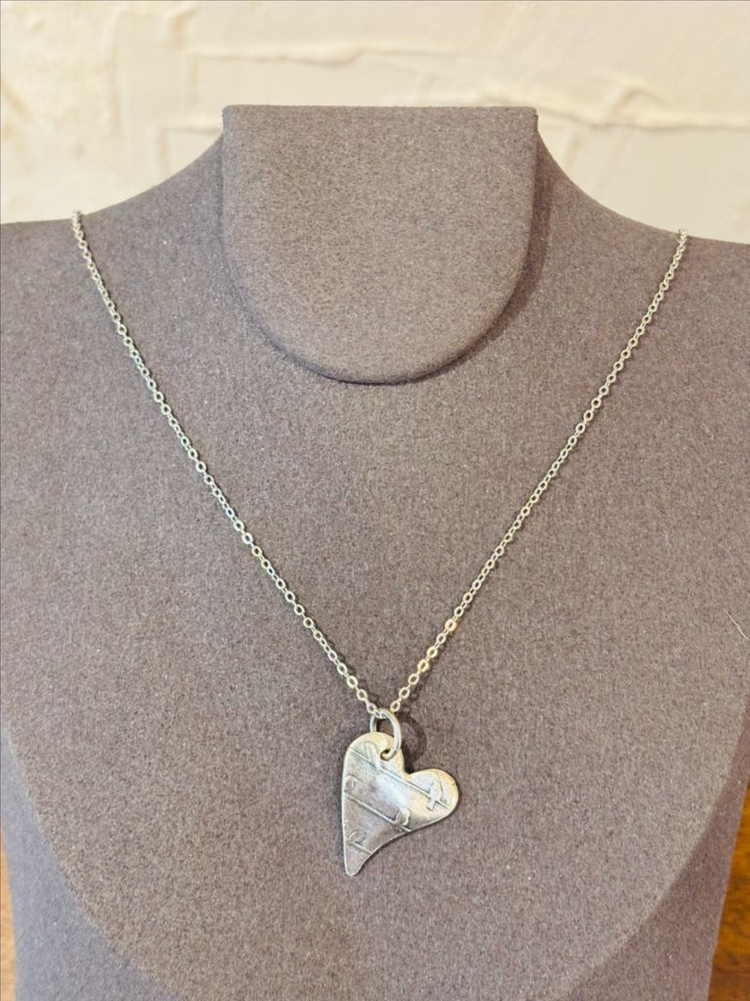 925실버 빈티지 하트 펜던트 목걸이 2--8
