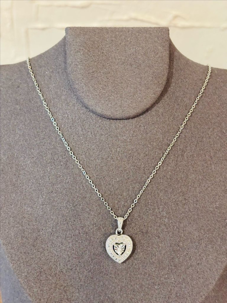 925실버 빈티지 하트 펜던트 목걸이 2--9