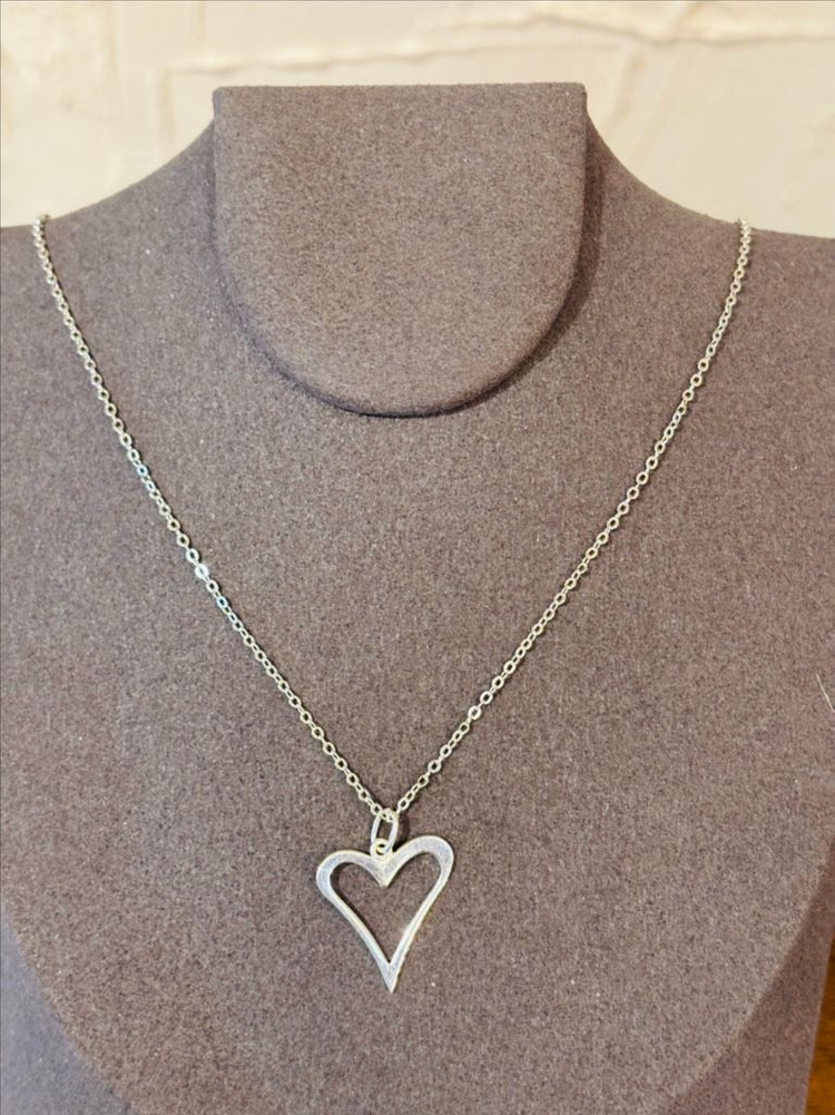 925실버 빈티지 하트 펜던트 목걸이 3--6