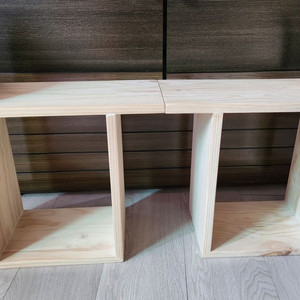 새거 나무 책꽂이2개 책상 책꽂이공부 책 가구 인테리어