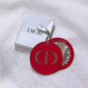 디올 거울 키링 레드 손거울