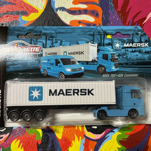 미개봉) 머스크 40피트 컨테이너 트럭 다이캐스트 마조렛 인테리어 소품 이미지