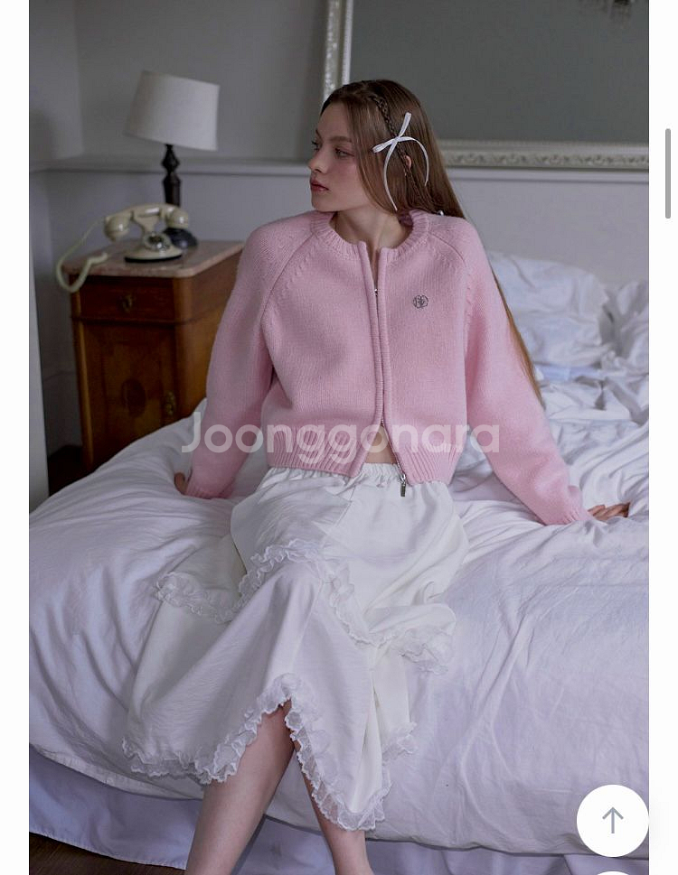 로제프란츠 투웨이니트가디건 핑크--0