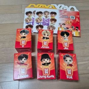 맥도날드 BTS TinyTAN 피규어 일괄 이미지