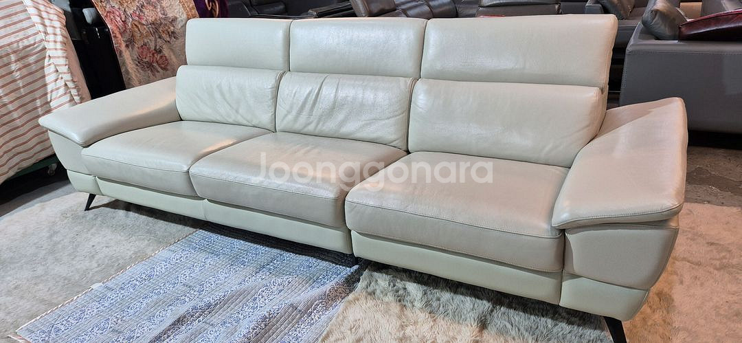 까사미아 쿠나 이태리 천연가죽 4인 소파(헤드업)--4