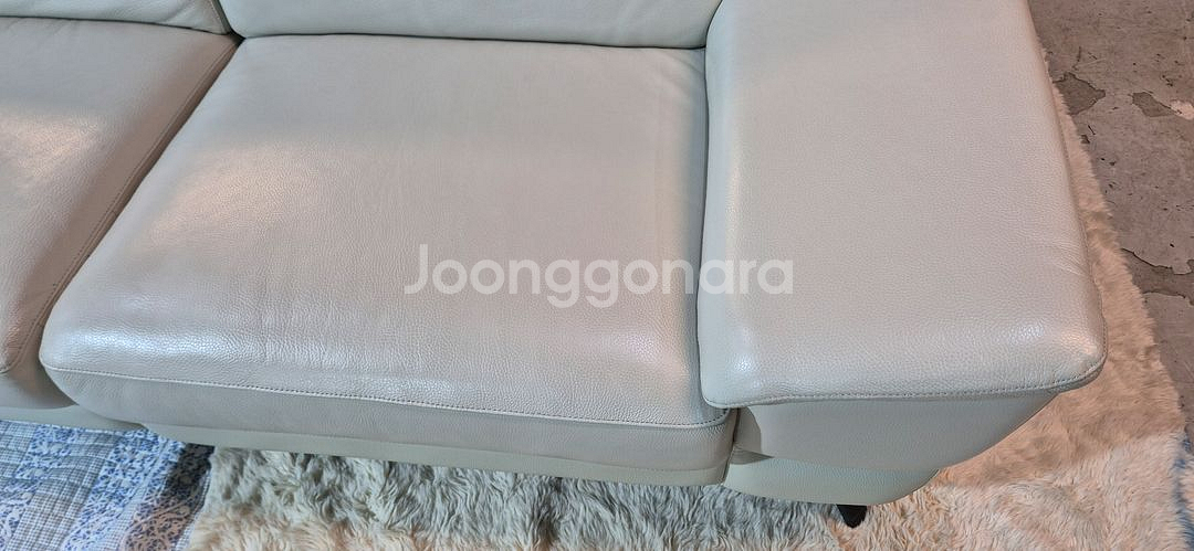 까사미아 쿠나 이태리 천연가죽 4인 소파(헤드업)--6
